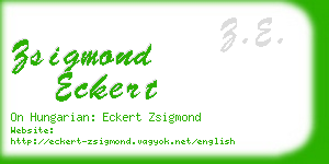 zsigmond eckert business card